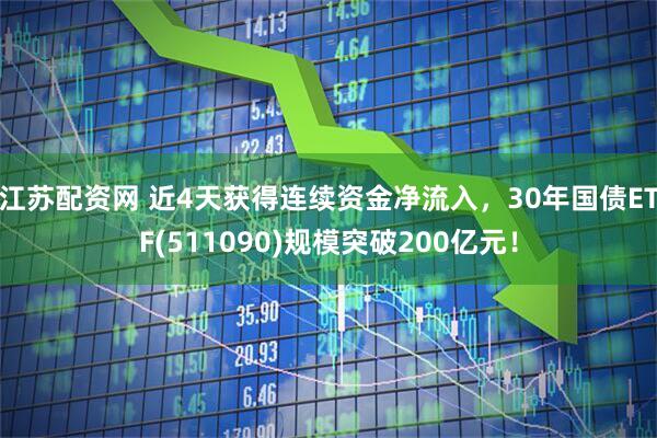 江苏配资网 近4天获得连续资金净流入,30年国债ETF(511090)规模突破200亿元!