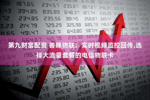 第九财富配资 善睐物联：实时视频监控回传,选择大流量套餐的电信物联卡